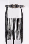 HENDRIX Double Buckle Fringe Belt