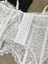 VIVI Pink Demi Cup Lace Bustier