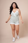 CALI Sage Criss Cross Romper