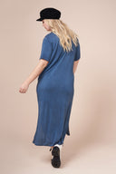 JESSIE  Navy Ultimate Maxi Tee Dress