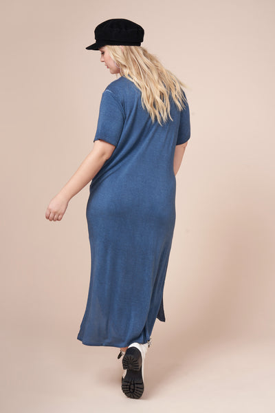JESSIE  Navy Ultimate Maxi Tee Dress