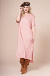 JESSIE Coral Ultimate Maxi Tee Dress