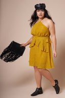 DELILAH Polka Dot Yellow Dress