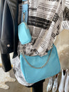 RORIE Blue Nylon Crossbody Bag