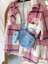 ROBYN Baby Blue Mini Bowling Bag